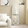 Golvspegel Oval Vit 160 x 40 cm