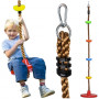 Klätterrep med rund sits – 2-i-1 gunga & klätterlek för barn upp ti...