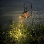 Solcellsdriven vattenkanna-lampa med LED – trädgårdsdekor med magiskt ljusfall | 60 LED & skymningssensor