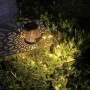 Solcellsdriven vattenkanna-lampa med LED – trädgårdsdekor med magiskt ljusfall | 60 LED & skymningssensor