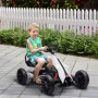 GoKart Trampbil För Barn 3-8 år med Säkerhetsbälte Vit
