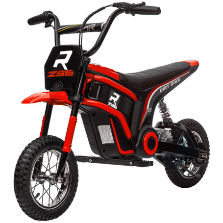 El Motorcykel för Barn 8-16 km/h Röd 24V