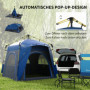 Camping Pop-Up Tält för 4 Personer Blå
