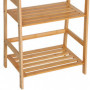 Bokhylla Bambu Stege , naturfärgad 48 x 31,5 x 120 cm