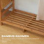 Bambu Klädhängare med skohylla, hyllplan, garderob