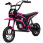 El Motorcykel för Barn 8-16 km/h Rosa 24V