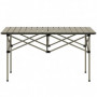 Campingbord Hopfällbart i Aluminium 95 x 55 cm Khaki