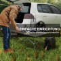 Campingbord Hopfällbart i Aluminium 95 x 55 cm Khaki