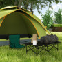 Campingbord Hopfällbart i Aluminium 95 x 55 cm Svart