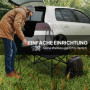 Campingbord Hopfällbart i Aluminium 95 x 55 cm Svart