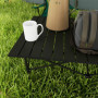 Campingbord Hopfällbart i Aluminium 95 x 55 cm Svart