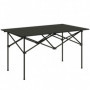 Campingbord Hopfällbart i Aluminium 95 x 55 cm Svart