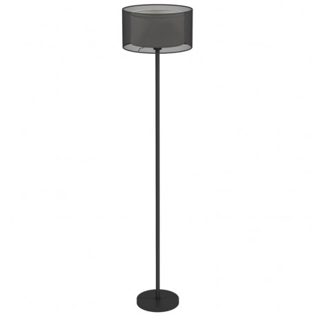 Elegant Golvlampa med Tvåfärgad Lampskärm och Fotpedal