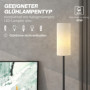 Modern Golvlampa med linneskärm och fotpedal