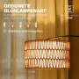 Golvlampa Båge med Marmorfot, Justerbar Höjd - Svart / Naturlig
