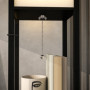 Golvlampa med Hylla 3 Nivåer, USB-portar och Fotpadal - Svart