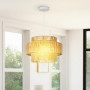 Pendellampa i Boho Chic med Hampaskärm – 177 cm