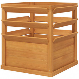 Blomlåd i Trä med spaljé 65 x 65 x 60 cm