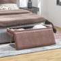 Sittbänk / Sängbänk med Förvaringsutrymme 100 x 37,5 x 42 cm Rosa