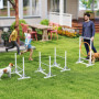 Agility Hinderbana för Hund – Justerbart Träningsset med Hopp och Ring
