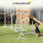 Agility Hinderbana för Hund – Justerbart Träningsset med Hopp och Ring