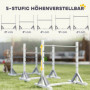 Agility Hinderbana för Hund – Justerbart Träningsset med Hopp och Ring