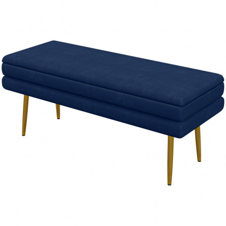 Sittbänk / Sängbänk med Förvaringsutrymme 100 x 37,5 x 42 cm Blå