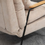 Fåtölj med Fotpall, Lutning 155°, Manchester Beige
