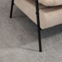 Fåtölj med Fotpall, Lutning 155°, Manchester Beige