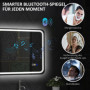 Badrumsspegel med LED-belysning 700 x 500 mm, Silver