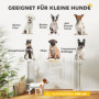 Trappgrind Utdragbar 0-136cm 87 cm Hög Dörrgrind För Husdjur 142 x 10 x 87 cm Vit