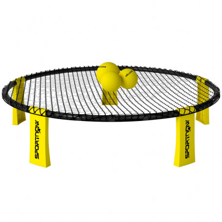 SpiderBall Pro – Hopfällbart Spikeball-set för Utomhuslek