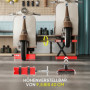 MC-lyft 500 kg 95-400 mm Höjdjusterbar 45 x 15 x 9,5-40 cm Röd