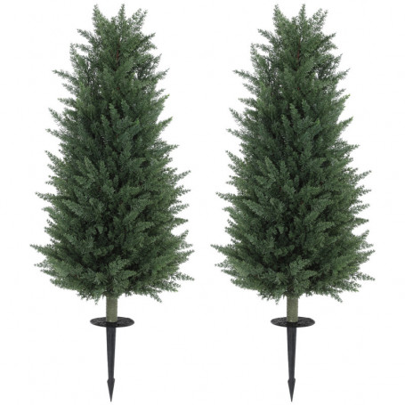 2-pack Naturtrogna Konstgjorda Cypresser 100 cm