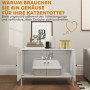 Kattlådeskåp med Bordsyta och Luktminimerande Design