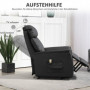 Avslappningsfåtölj med Ståhjälp Funktion Svart Läder