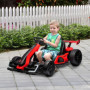 GoKart Elbil För Barn 3-8 år upp till 12 km/h Röd