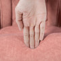 Ergonomisk Kontorsstol med Massagefunktion Fotstöd Rosa