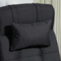 Kontorsstol Ergonomisk Ljusgrå med Fotstöd 66 x 70 x 116-124 cm - Svart
