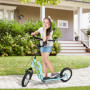 Sparkcykel - Skoter med Luftgummi Däck Ø30 cm Ljusblå 85 - 95 (H) cm