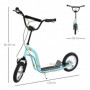 Sparkcykel - Skoter med Luftgummi Däck Ø30 cm Ljusblå 85 - 95 (H) cm