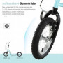 Sparkcykel - Skoter med Luftgummi Däck Ø30 cm Ljusblå 85 - 95 (H) cm