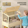 Hamsterbur på Ben med Förvaring och Lock – 83,2 x 50 x 103 cm