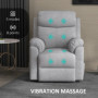 Relax Massagestol med Lyfthjälp och Fjärrkontroll Grå Textil