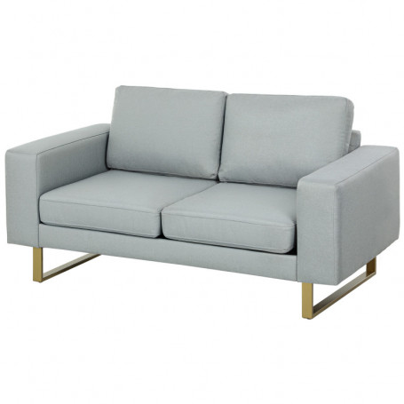 Soffa 2-sits Vista med Stora Armstöd Ljusgrå 145 x 82 x 78 cm