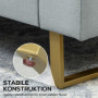 Soffa 2-sits Vista med Stora Armstöd Ljusgrå 145 x 82 x 78 cm