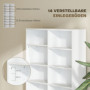 MediaTower CD/DVD-Hylla med 14 Hyllplan – 78,5 x 24 x 175 cm