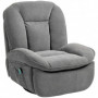 Avslappningsfåtölj Lutning 155°, Gungar och Roterar 360 grader, Grå...
