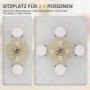 Runt Matbord i Industriell Stil – Ø80 cm med X-ben