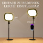 LED-bordslampa med USB & Mobilhållare – Justerbar Höjd & Färgtemperatur
